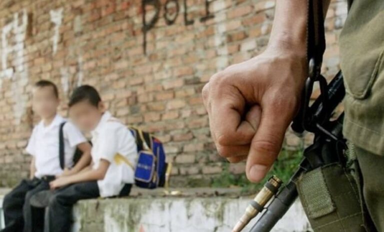 Persiste reclutamiento de niños en Colombia