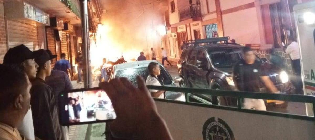 Explosión en estación de Policía en La Plata, Huila, deja varios heridos