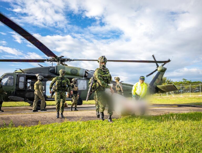 Seis integrantes de las FARC fueron dados de baja en una operación del Ejército en Belalcázar, Cauca.